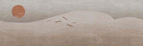 Fototapeta krajobraz wschodu słońca Tecnografica 82966-2 HINODE DAWN Metal