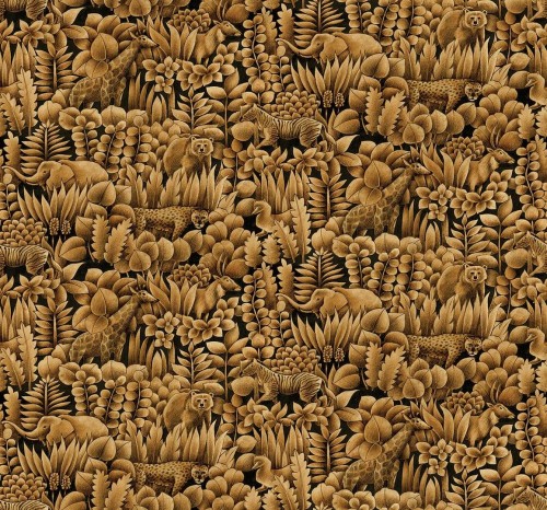 Tapeta zwierzęta safari Wallquest WTK21006 Metaliczna (mylar) Tamarind The Keys