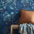 Tapeta podwodna roślinność 1838 Wallcoverings 2311-166-03 Kilburn's Coral Ocean Blue V&A Decorative Papers