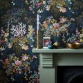 Tapeta podwodna roślinność 1838 Wallcoverings 2311-166-04 Kilburn's Coral Midnight V&A Decorative Papers