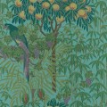 Tapeta egzotyczna z papugami 1838 Wallcoverings 2311-167-04 Macaw Teal V&A Decorative Papers