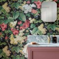 Tapeta angielski ogród 1838 Wallcoverings 2311-168-04 Floribunda Midnight V&A Decorative Papers