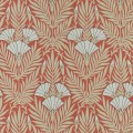 Tapeta kwiaty i liście 1838 Wallcoverings 2311-171-02 Floral Fanfare Coral V&A Decorative Papers