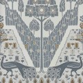 Tapeta angielski ogród z pawiami 1838 Wallcoverings 2311-172-01 Peacock Topiary Monochrome V&A Decorative Papers
