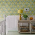 Tapeta kwiaty i liście 1838 Wallcoverings 2311-171-01 Floral Fanfare Vivid Yellow V&A Decorative Papers