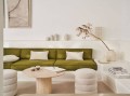 Tkanina lniano-bawełniana jednokolorowa Casamance 32071578 Guethary