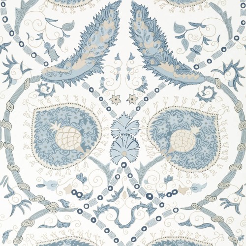 Tapeta orientalny ornament Thibaut T13215 Lewis Mesa