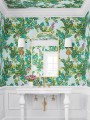 Tapeta kwiaty i liście Thibaut T14330 Central Park Canopy