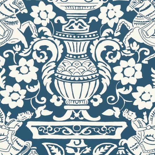 Tapeta ornament Thibaut T14362 Galway Canopy