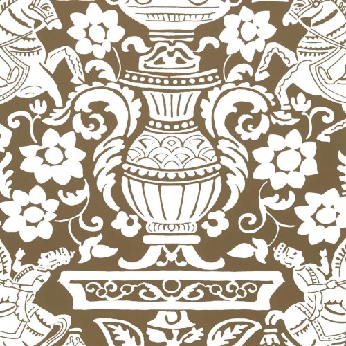 Tapeta ornament Thibaut T14364 Galway Canopy