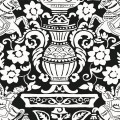 Tapeta ornament Thibaut T14365 Galway Canopy