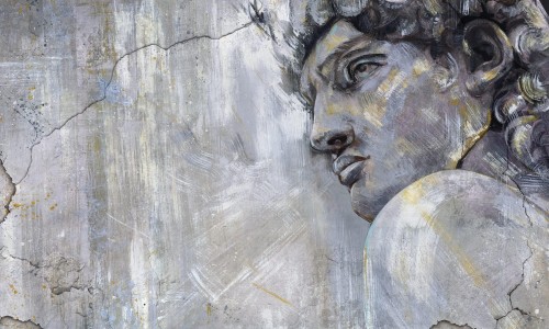 Fototapeta męska twarz Wonderwall David 35092313