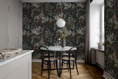 Fototapeta florystyczna Rebel Walls R19209 Dazzling Foliage Lush Vintage Brocade