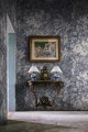 Fototapeta florystyczna Rebel Walls R19210 Dazzling Foliage Blue Vintage Brocade