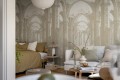 Fototapeta gotycka architektura Rebel Walls R19222 Gothic Arches Sand Vintage Brocade