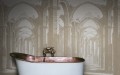 Fototapeta gotycka architektura Rebel Walls R19222 Gothic Arches Sand Vintage Brocade