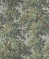Fototapeta roślinna Rebel Walls R19236 Spruce Forest Green Vintage Brocade
