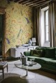 Fototapeta botaniczna Rebel Walls R19249 Songbirds Saffron Vintage Brocade