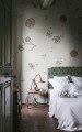 Fototapeta kwiaty Rebel Walls R19251 Flower Fall Pearl Vintage Brocade