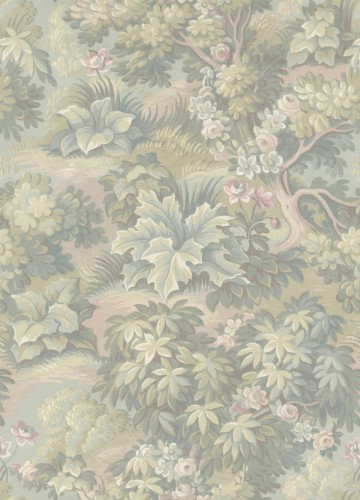 Tapeta roślinna Rebel Walls R19255 Blooming Park Pastel Vintage Brocade