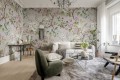 Fototapeta botaniczna Rebel Walls R19335 Grandiflora Soft Pink Vintage Brocade