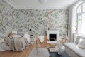 Fototapeta botaniczna Rebel Walls R19336 Grandiflora Pearl Vintage Brocade