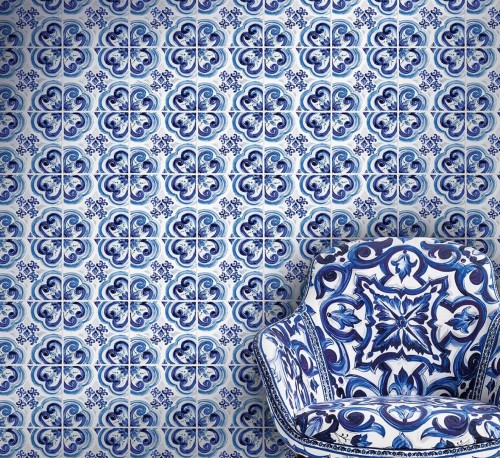 Mural jak portugalskie kafle Dolce & Gabbana TCW004 TCAHK UB014 N.1