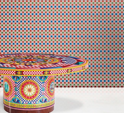 Mural geometryczny kwadraty Dolce & Gabbana TCW004 TCAHP UC036 N.1