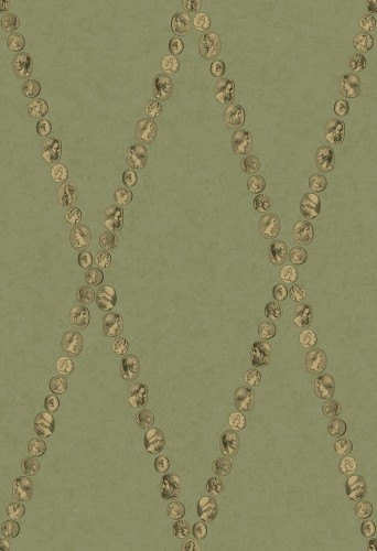 Tapeta kratownica z kameami Cole & Son Cammei 123/4016 Fornasetti Senza Tempo II