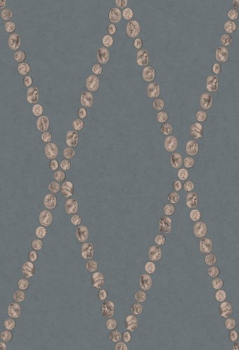 Tapeta kratownica z kameami Cole & Son Cammei 123/4020 Fornasetti Senza Tempo II