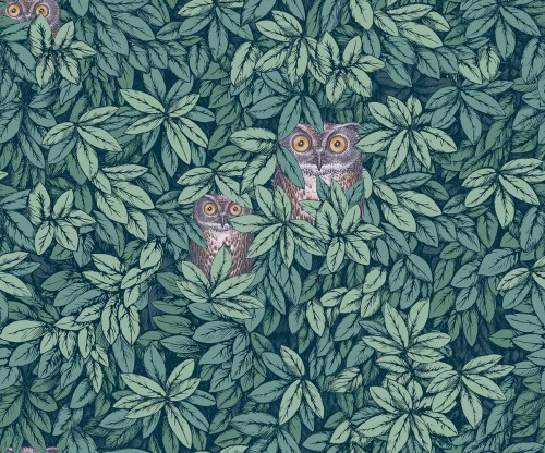 Tapeta liście i sowy Cole & Son Foglie e Civette 123/11051 Fornasetti Senza Tempo II