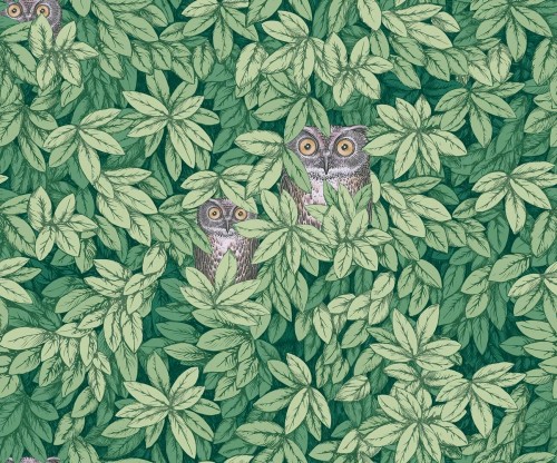 Tapeta liście i sowy Cole & Son Foglie e Civette 123/11054 Fornasetti Senza Tempo II