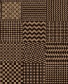 Tapeta abstrakcyjna geometria - szachownica czarno-złota Cole & Son Geometrico 123/7036 Fornasetti Senza Tempo II