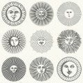 Tapeta słońce Cole & Son Soli 123/1001 Fornasetti Senza Tempo II