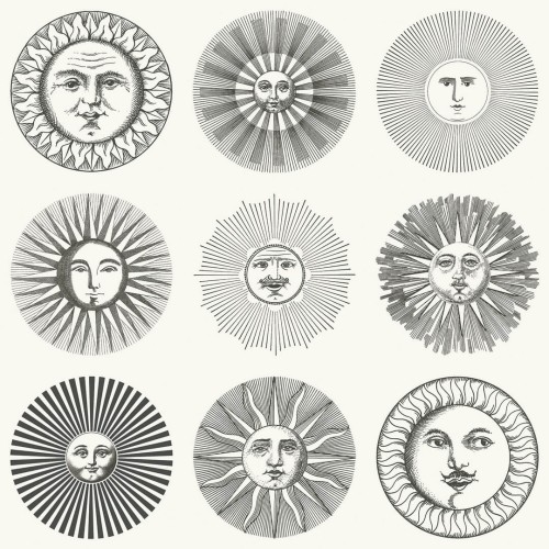 Tapeta słońce Cole & Son Soli 123/1001 Fornasetti Senza Tempo II