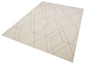 Dywan dwustronny geometryczny Boucle 4124 Diamond Cream