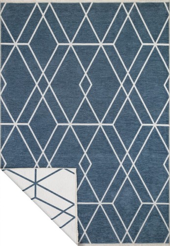 Dywan dwustronny geometryczny Boucle 4126 Diamond Blue