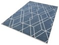 Dywan dwustronny geometryczny Boucle 4126 Diamond Blue