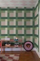 Fototapeta geometryczna Rebel Walls R19405 Don't be Square Green Maximalism More is More
