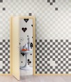 Fototapeta kwadraty jak szachownica Rebel Walls R19411 Pixels Black White Maximalism More is More