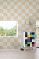 Fototapeta geometryczna szachownica Rebel Walls R19419 Chess Yellow Maximalism More is More
