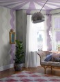 Fototapeta falujące paski Rebel Walls R19425 Wobbly Lilac Maximalism More is More