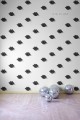 Fototapeta usta Rebel Walls R19433 Kissing Booth Black Maximalism More is More