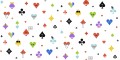Fototapeta pokerowe emotikony Rebel Walls R19434 Poker Face Rainbow Maximalism More is More