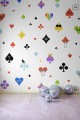 Fototapeta pokerowe emotikony Rebel Walls R19434 Poker Face Rainbow Maximalism More is More