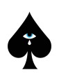 Fototapeta pik Rebel Walls R19437 Ace of Spades Black Maximalism More is More