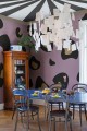 Fototapeta cętki Rebel Walls R19439 Giant Leopard Lilac Maximalism More is More