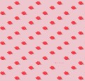 Fototapeta usta Rebel Walls R19453 Kissing Booth Pink Maximalism More is More