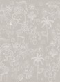 Fototapeta jak rysunki w brudnopisie Rebel Walls R19462 Doodle Beige Maximalism More is More
