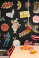 Fototapeta w stylu pop-art Rebel Walls R19464 Patches Black Maximalism More is More